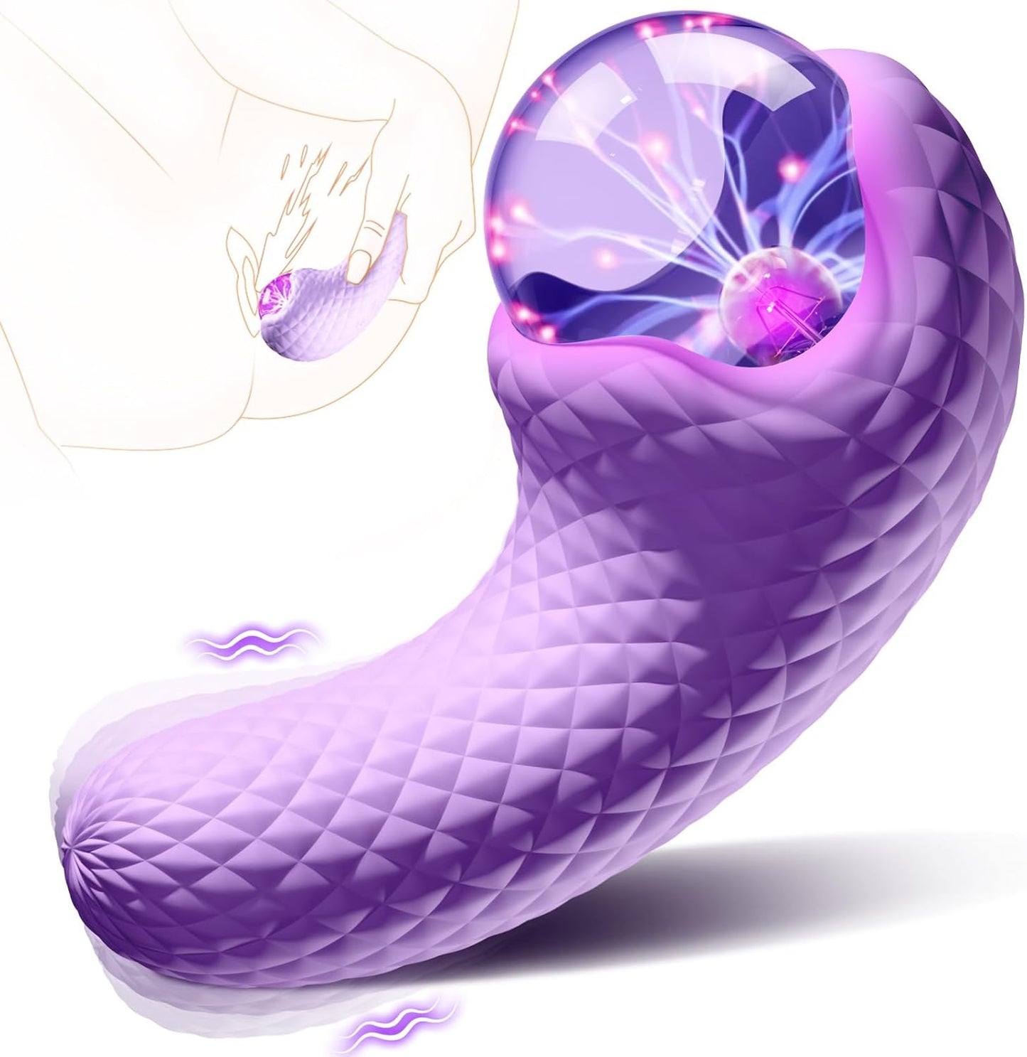 Electric Pulse Vibrator Wand - 10 Modes for G - Spot, Clitoral, Nipple, Anal Stimulation, Magic Wand Small Vibrators for Women Pleasure - AAVIBE