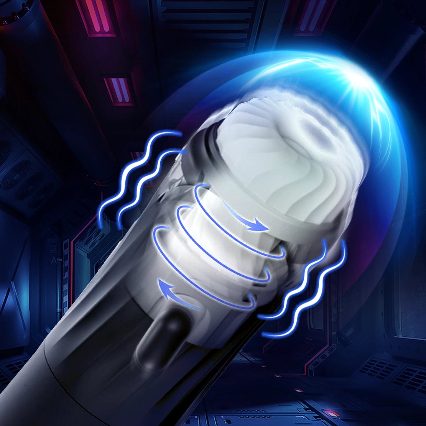 Rocket Adult Male Sex Toy - 3 Twist & 5 Thrust Modes, Hands - Free Heated - AAVIBE