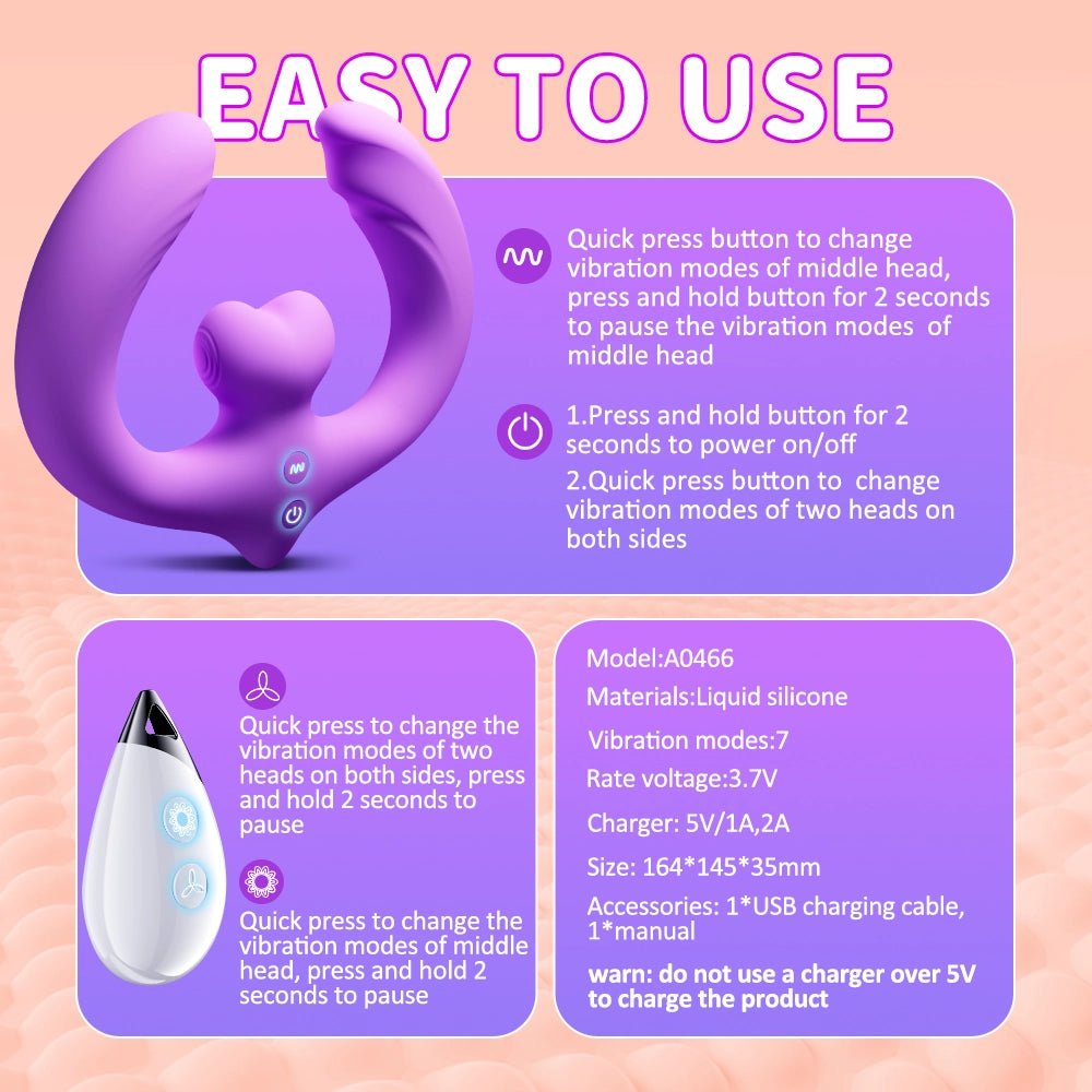 Strapless G - Spot Dildo - 3 Motors & 10 Vibrations - AAVIBE