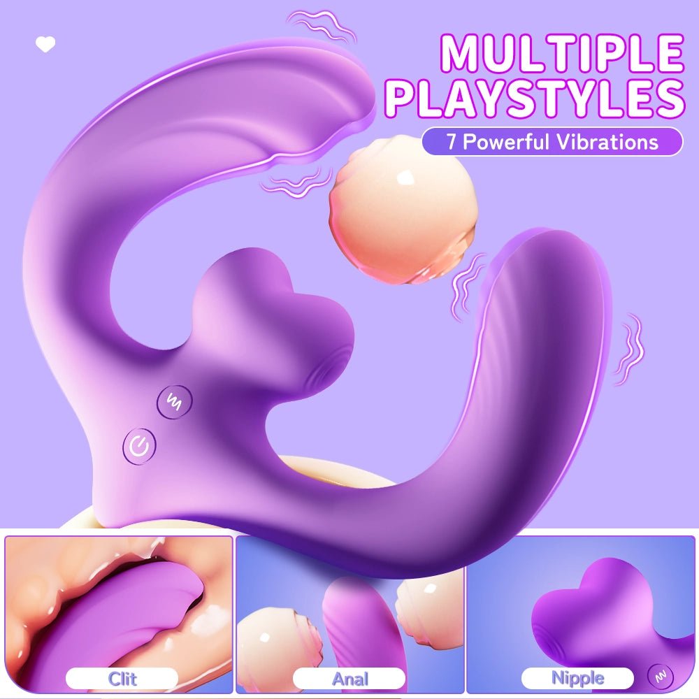 Strapless G - Spot Dildo - 3 Motors & 10 Vibrations - AAVIBE