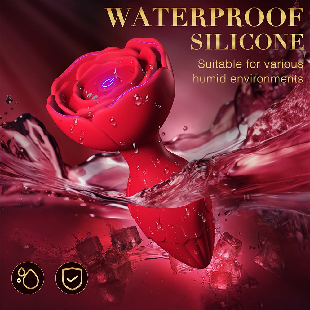Vibrating Anal Plug Sex Toys -Silicone Vibrators Butt Plug with 9 Vibration Modes APP Remote Control Vibrator