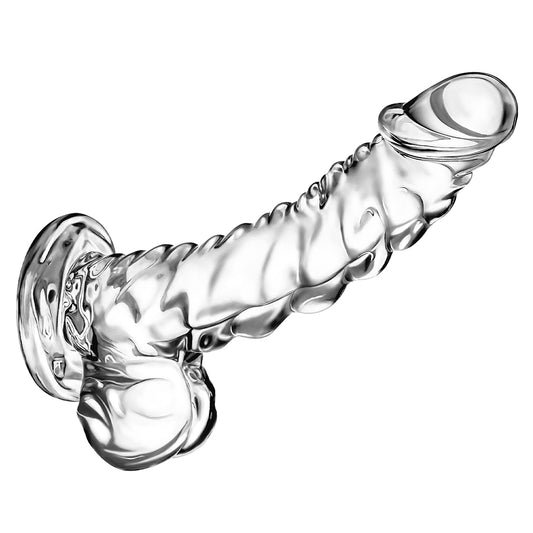 8.2 Inch Clear Dildo Sex Toys - Soft Realistic Dildos with Suction Cup Monster Dildo