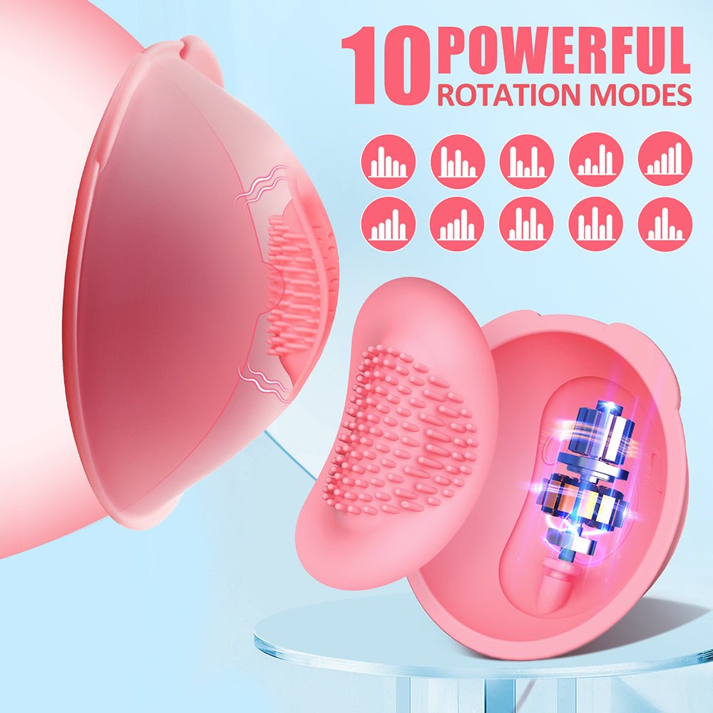 Vibrator Nipple Sex Toys for Women - Vibrating Nipple Clamps with 10 Powerful Vibration Modes Sucking Stimulator Massager