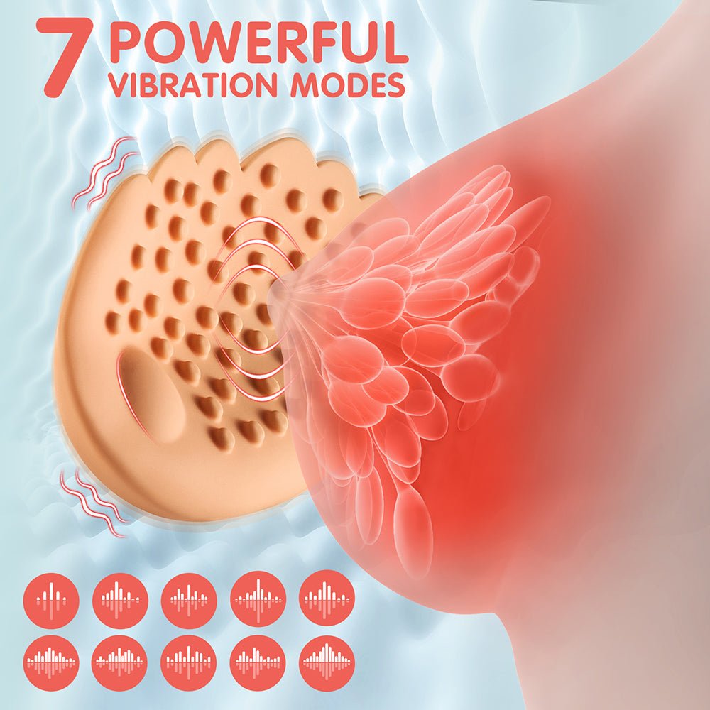 Angel Wings Breast Vibrator - 7-Mode Nipple Stimulator with Remote Control