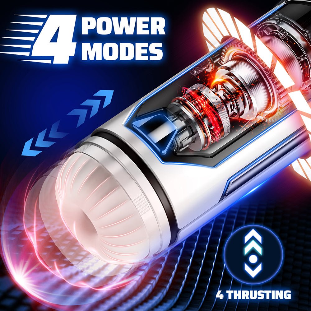 AAVibe Automated Male Sex Toy 4 Thrust Modes, 3D Sleeve, Heating. Hands-Free Pleasure for Men
