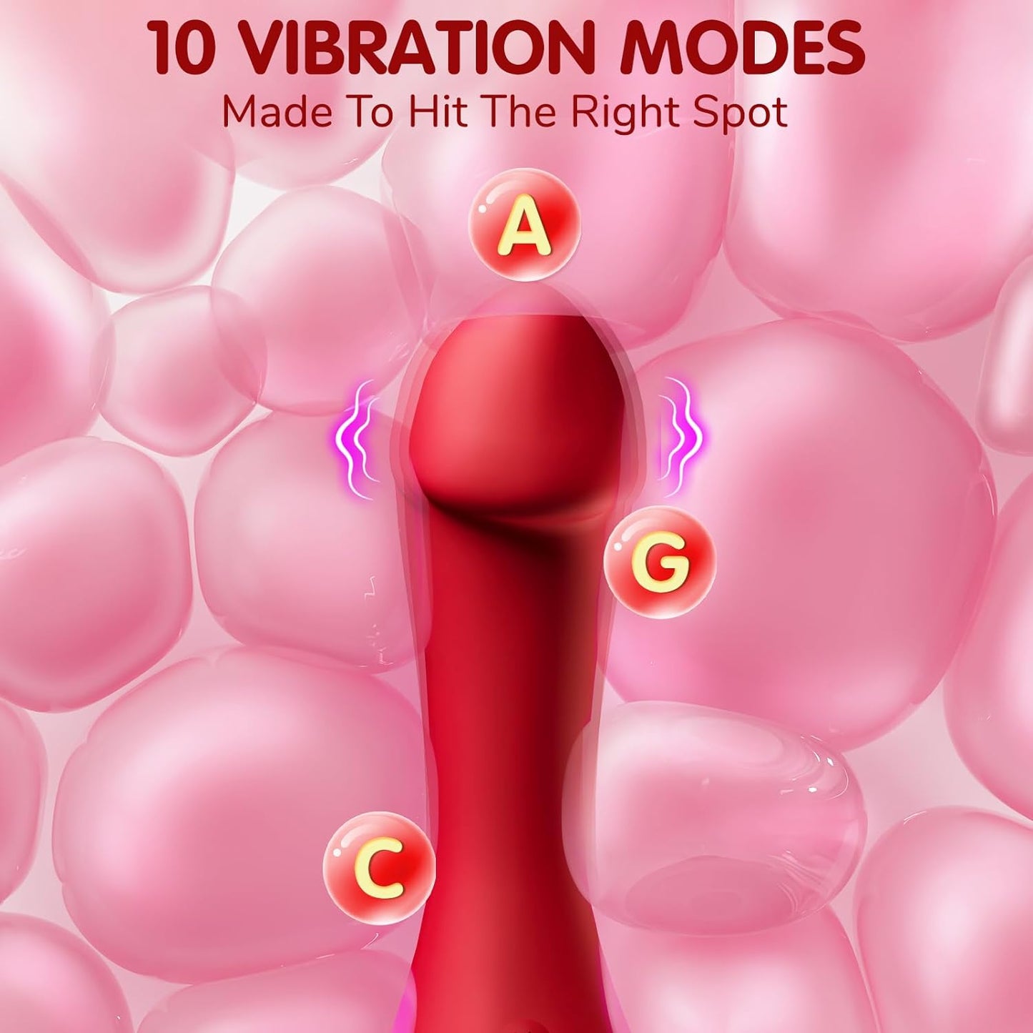Rose Vibrator 10 Tongue Licking & Vibration Modes
