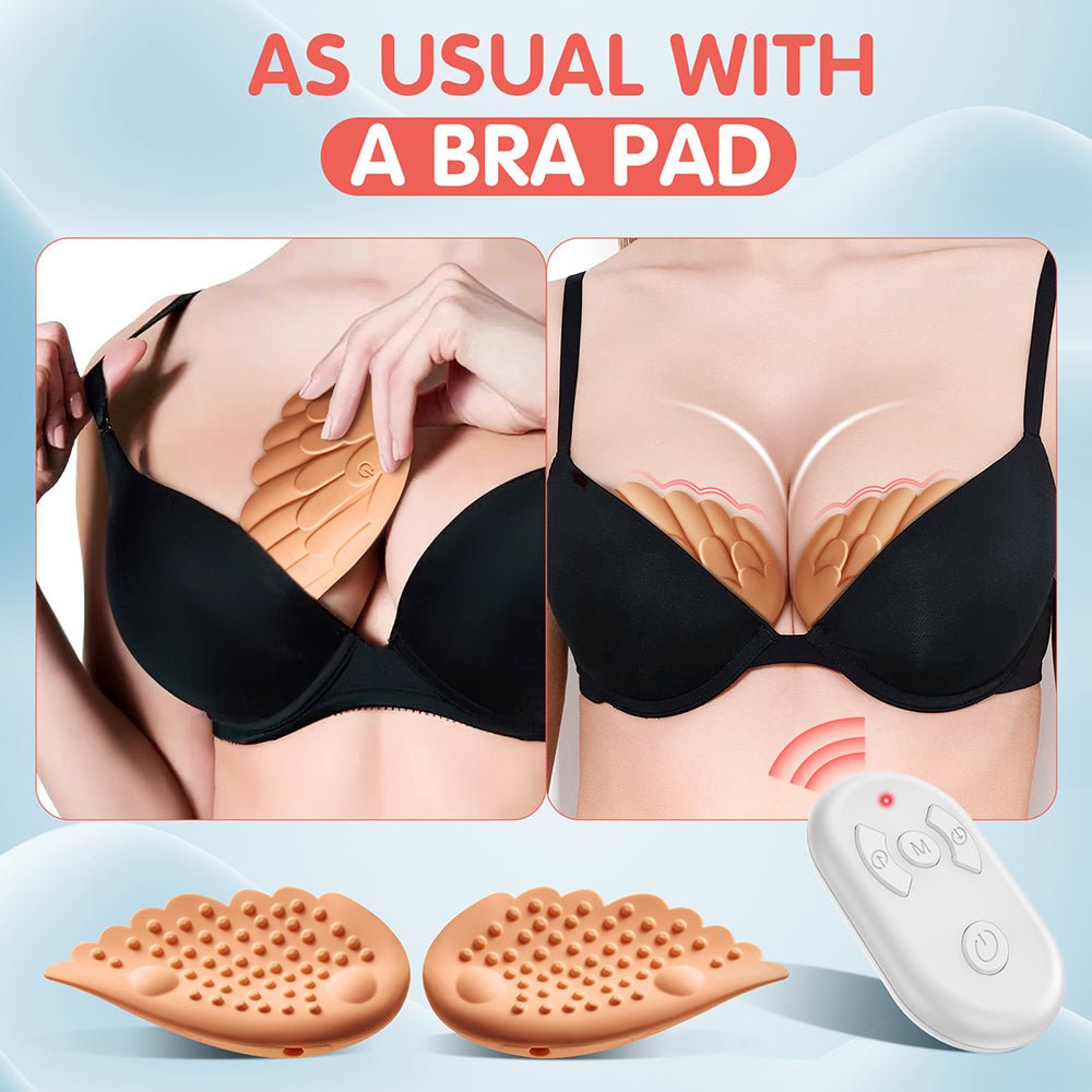 Angel Wings Breast Vibrator - 7-Mode Nipple Stimulator with Remote Control