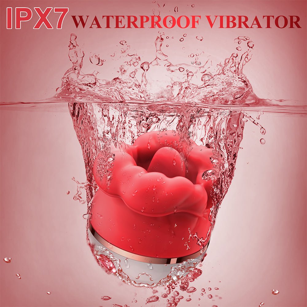 Tongue Licking Suction Vibrator with 3 Suction Modes 5 Vibrations Nipple Toy