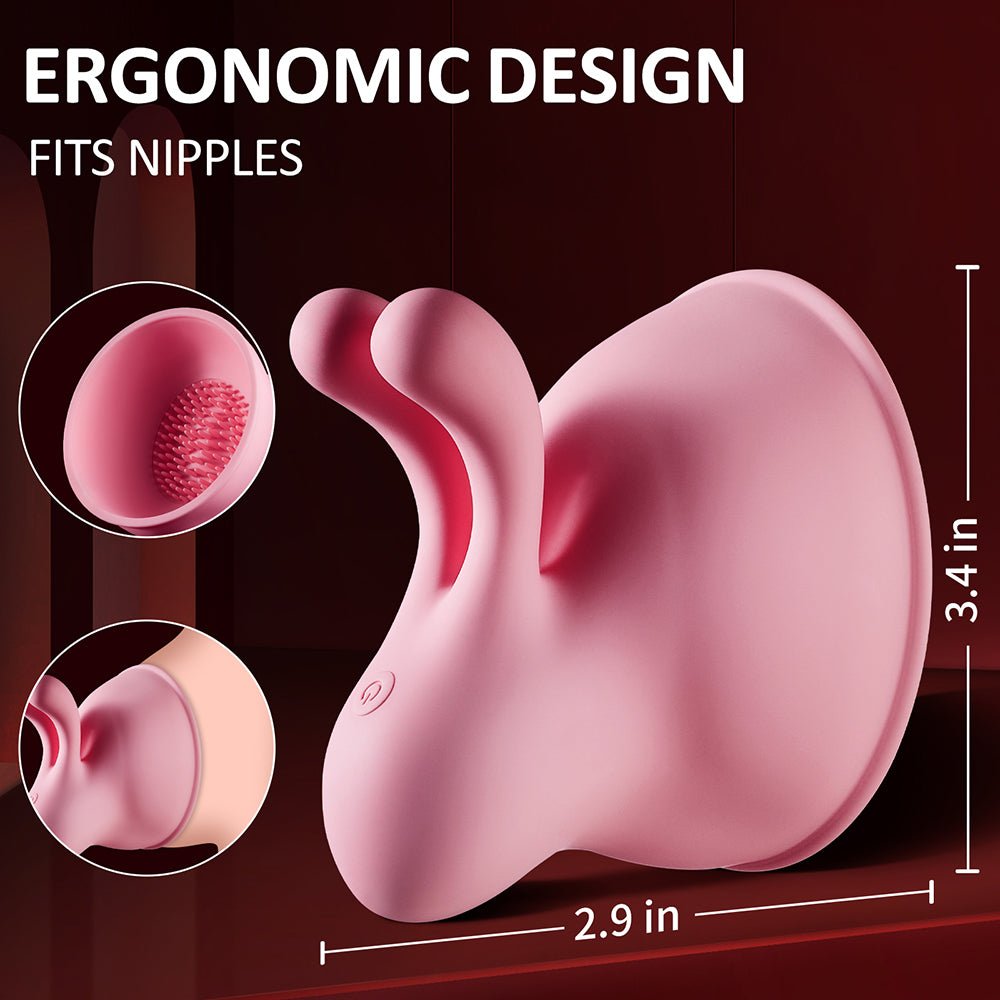 Experience Ultimate Pleasure: Wireless Nipple Vibrator with 10 Speed Modes!