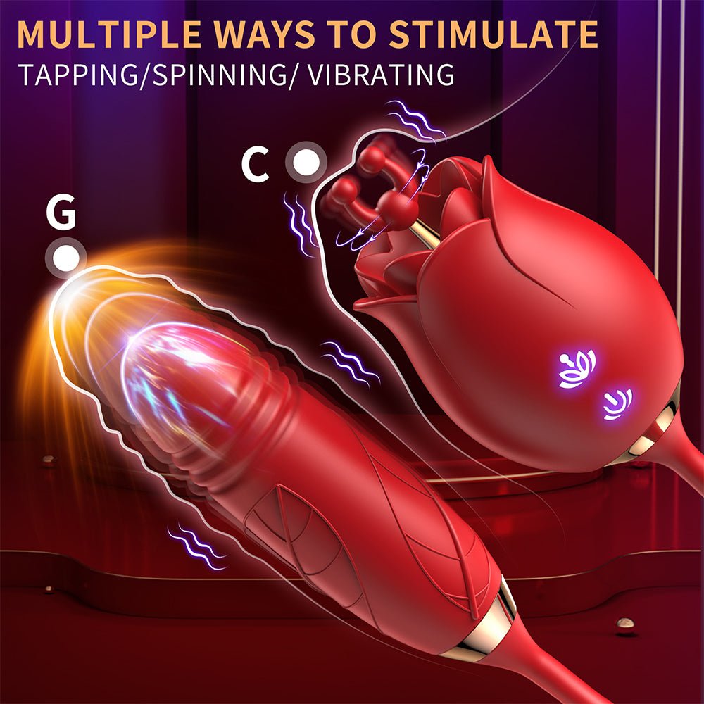 Rose Virbrater for Women, Vaginal Anal Adult Sex Toys for Women Couples