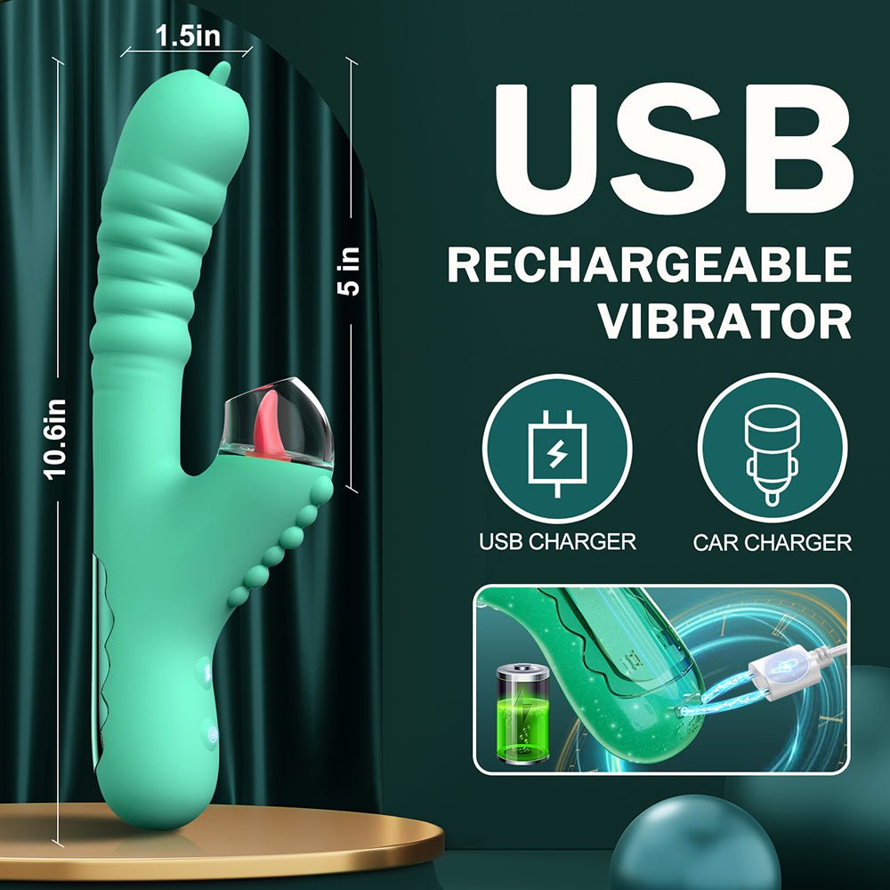 Thrusting Dildo Vibrator for Women Sex Toys Rabbit Vibrator