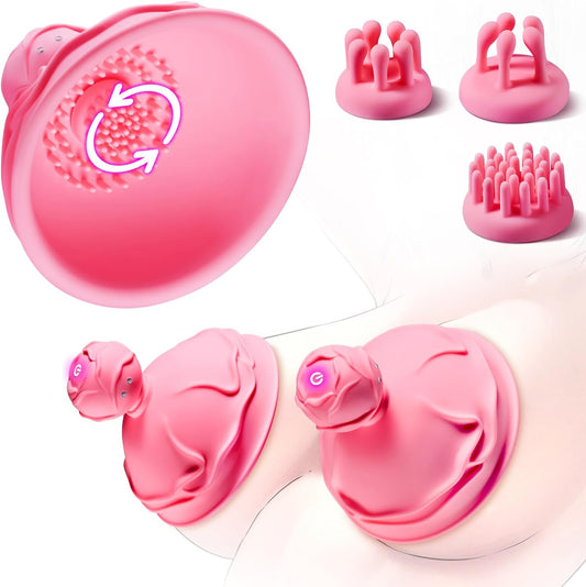 Nipple Toys Sex Toys for Women- Female Sex Toys adylt Toys Sucking Stimulator with 10 Rotating for Nipple Clitoral Vibration