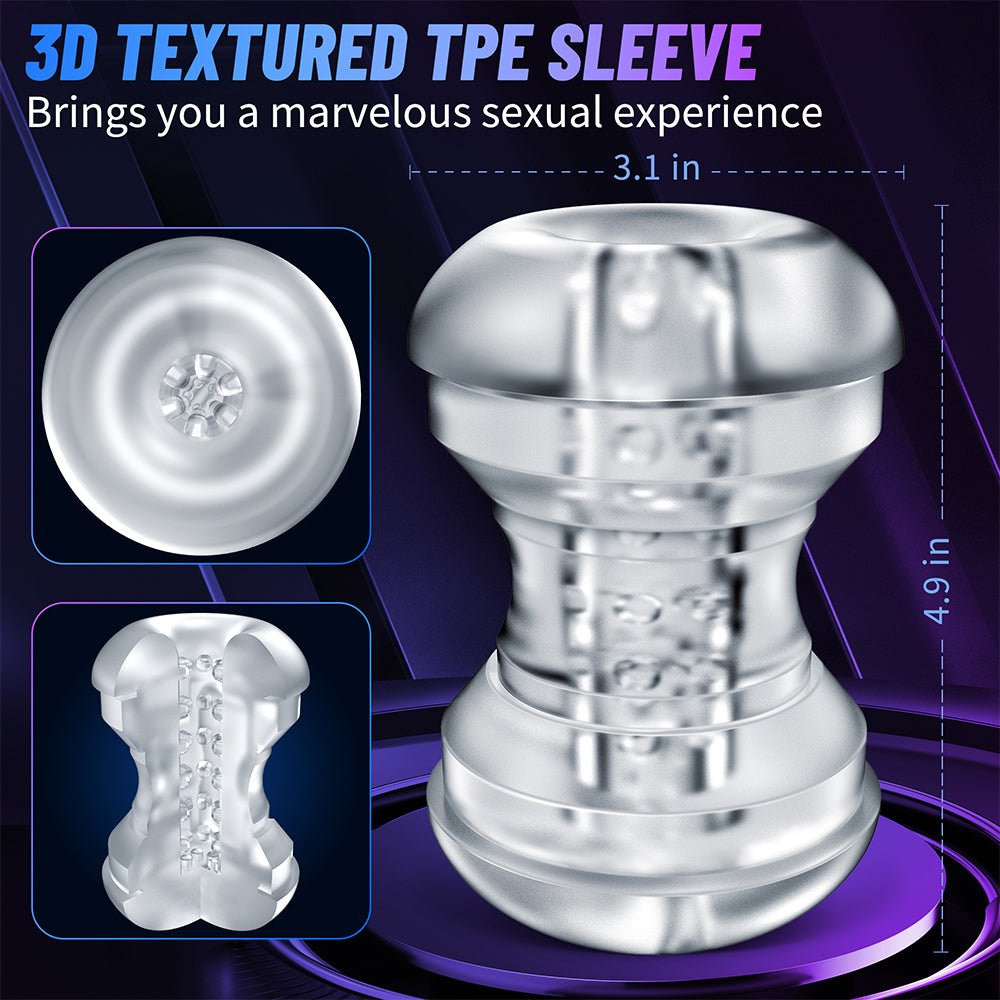 Male Masturbator Men Sex Toys - Male Masturbators with 4 Suction & 10 Vibration Modes, Sucking Male Masturbation Cup